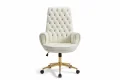 Thumbnail Image - custom tufted high back chair on a swivel base
