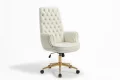 Thumbnail Image - custom tufted high back chair on a swivel base