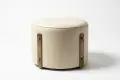 Thumbnail Image - Aurelius Bespoke Leather Ottoman with Brass