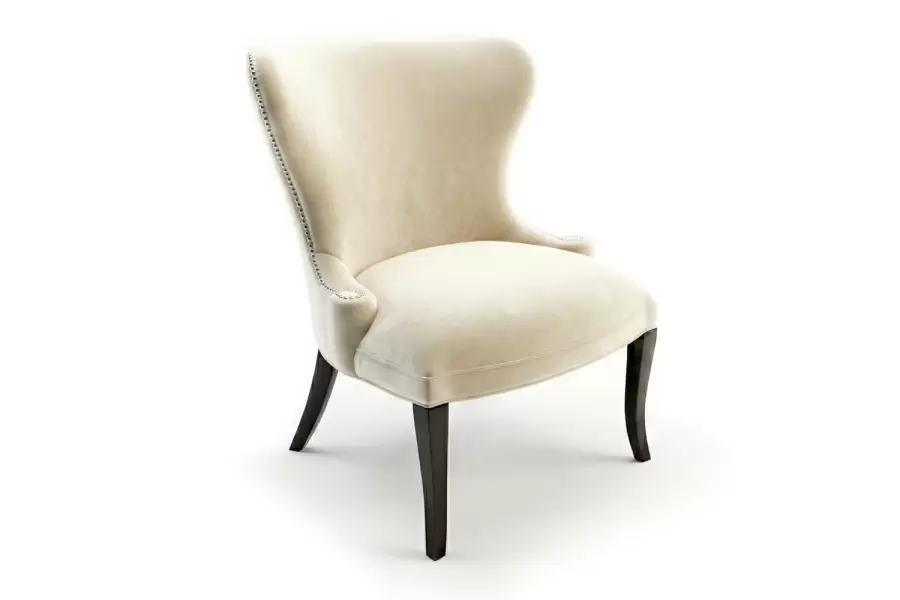 Barclay Wing Back Chair - Barclay Wingback Chair- Upholstered chair with tapered legs 