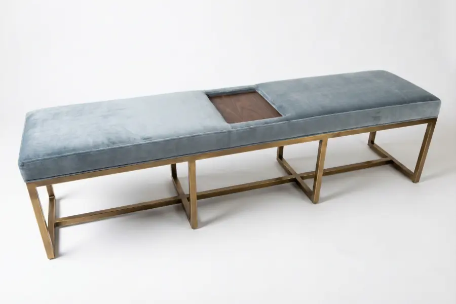 Bassett Bench - Bassett Bespoke Bench with Integrated Tray