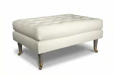 Bawery Square Tufted Ottoman