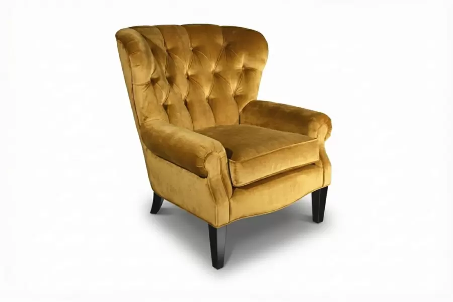 Baxter Tufted Wing Chair - Baxter Tufted wing chair- Custom upholstered chair