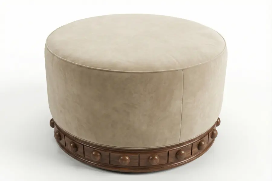 Bay Circular Ottoman - Bay Bespoke Sculptural Base Ottoman