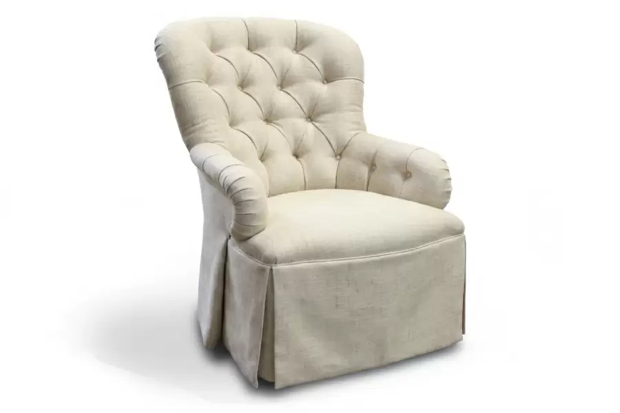 Bergen Chair - Bergen Chair- Custom tufted chair
