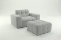Thumbnail Image - Biscuit Sofa- Custom tufted sofa 