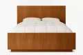 Thumbnail Image - Clinton Bed with Wood Headboard – Custom Wood Frame Bed