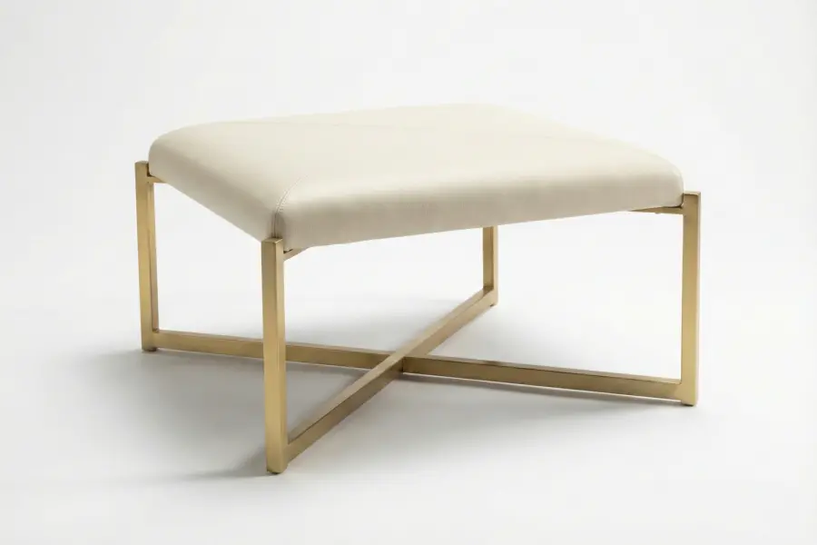 Colden Ottoman Table - Colden Bespoke Metal X-Base Ottoman Table