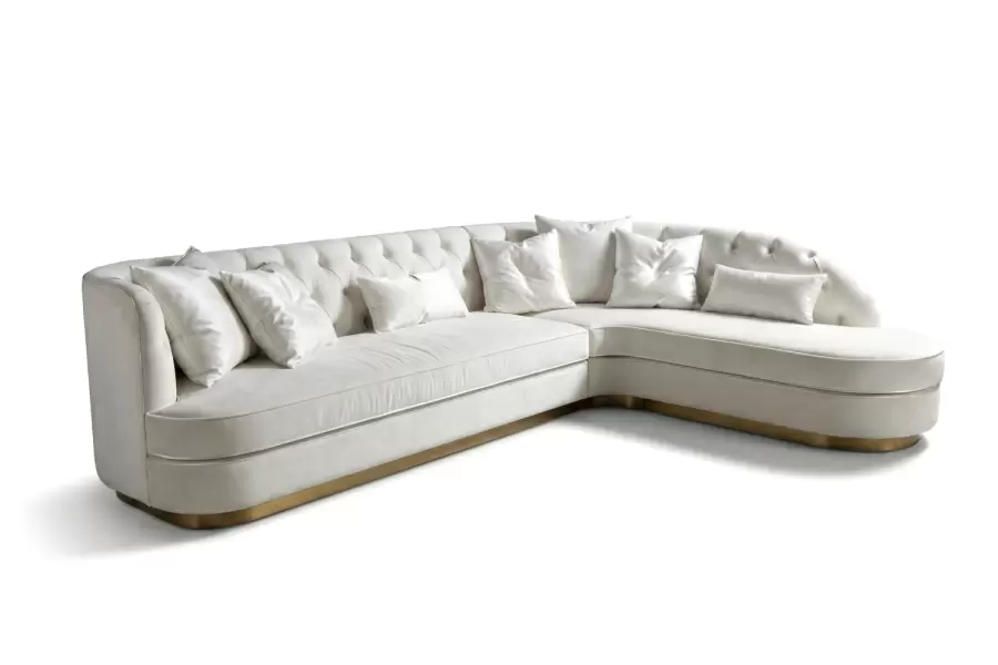 Coppede Sectional - Coppedè Sectional — Diamond Tufting & Brass Base