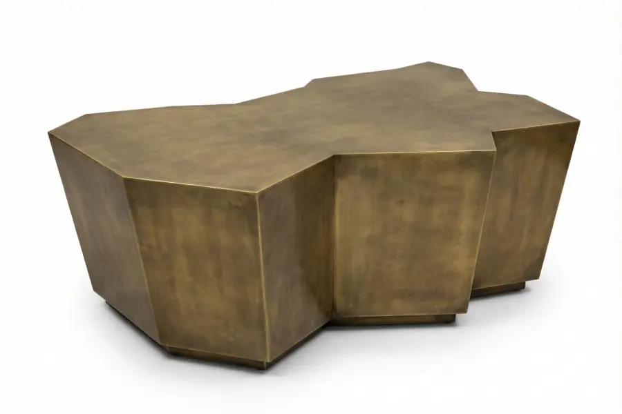 Edge Cocktail Table - Edge Cocktail Table — Sculptural Metal Statement