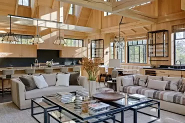 Simply fabulous country living at its finest! Bespoke custom sofas and Bespoke yellowstone coffee table! 