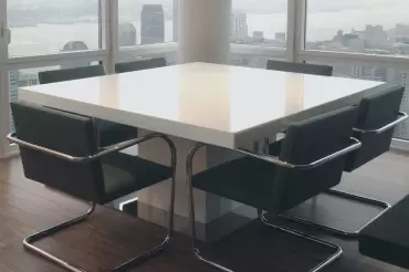 A Bespoke fine and sophisticated marble table, ideal to enjoy the view and fine meals. Can be custom designed  in diffetent stones and sizes