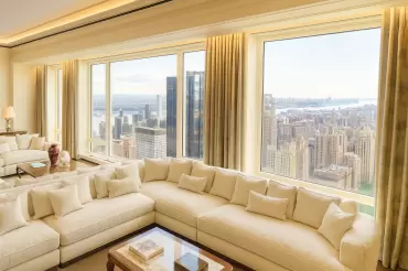 Our custom sectional to enjoy these beautiful views! What a treat!