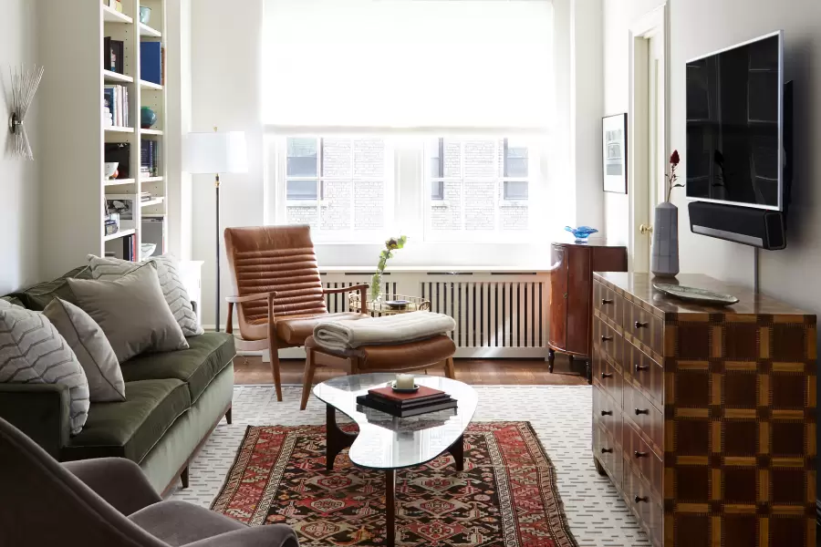 The Greenwich sofa-bed in its quintessential midcentury modern environment. What a treat to see it in its true form!