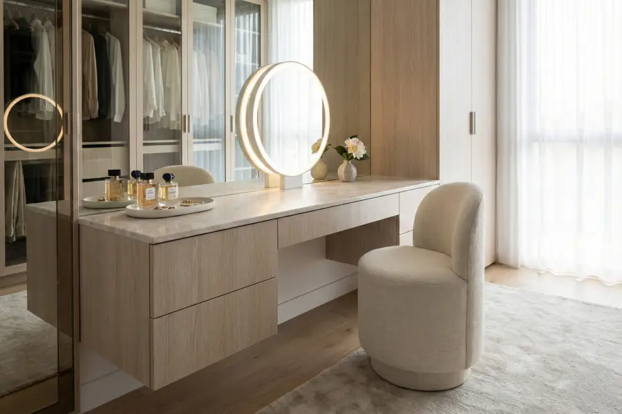 Lunetta Vanity Stool