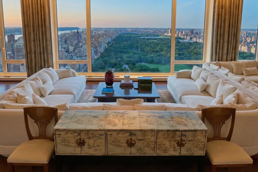 A fantastic custom sectional made for Scott Salvator. What a view!