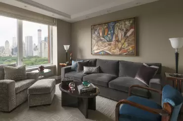 Our custom Chelsea sofa for this lovely living room by Joel Caturla.