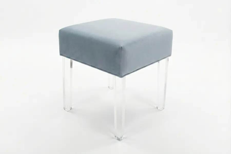 Gracie Square Ottoman Stool - Gracie Bespoke Acrylic Square Stool