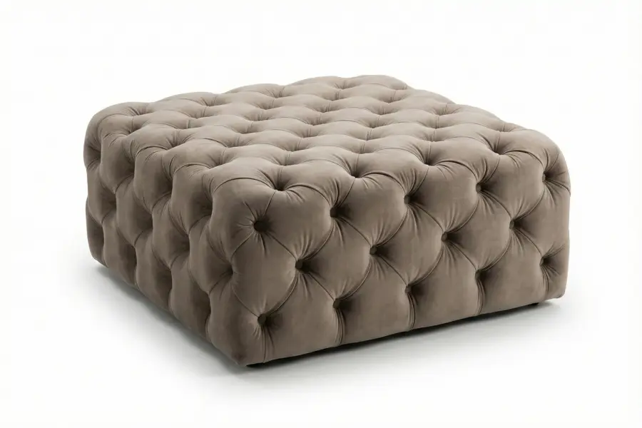 Grand Tufted Ottoman - Grand Bespoke Oversized Tufted Ottoman