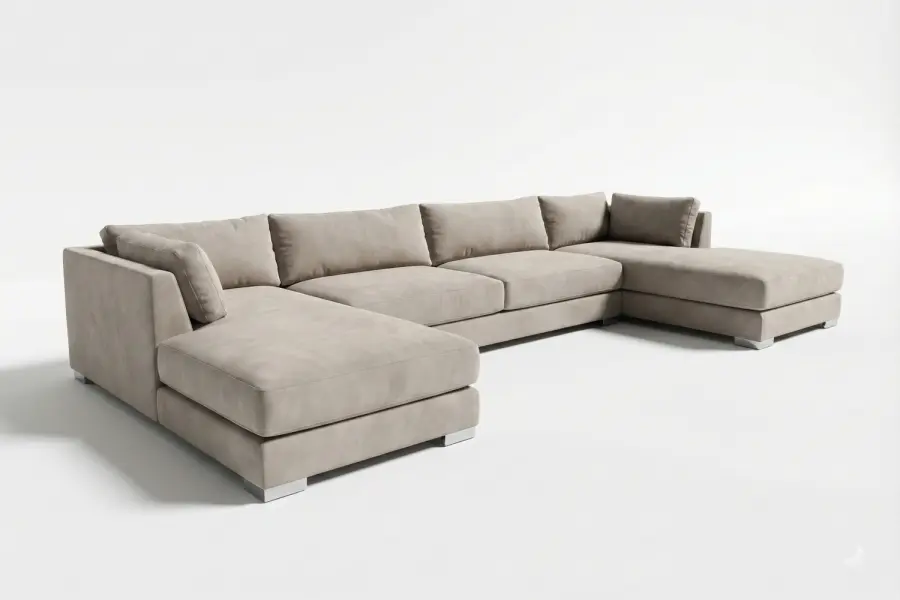 Imperia Sectional - Modern Italian U-Shaped Luxury Sectional Sofa