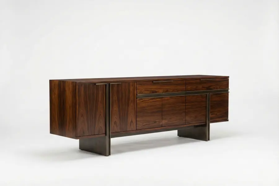 Interlock Credenza - Interlock Credenza — Walnut & Bronze