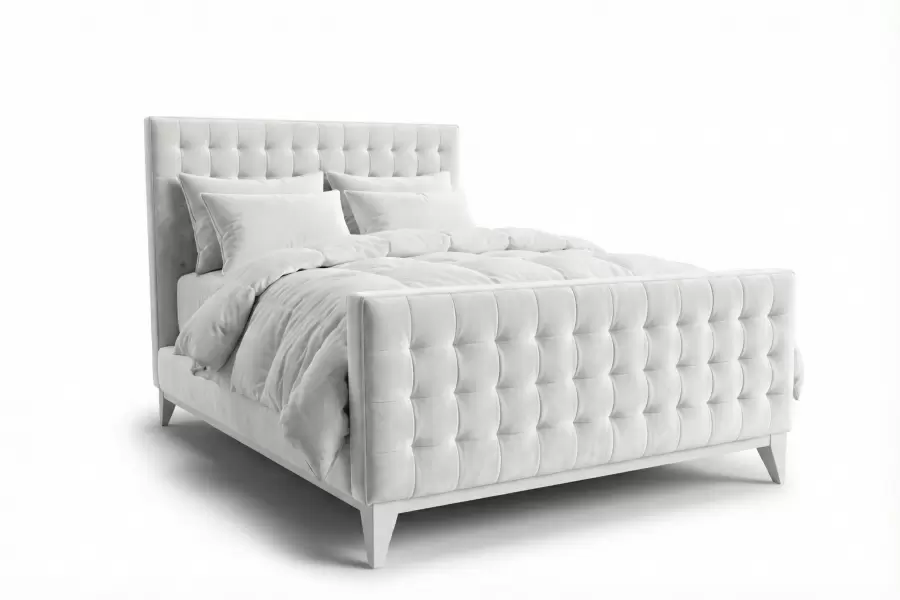 Jefferson Tufted Bed - Jefferson Tufted Bed — Tailored Upholstery & Elegant Detail