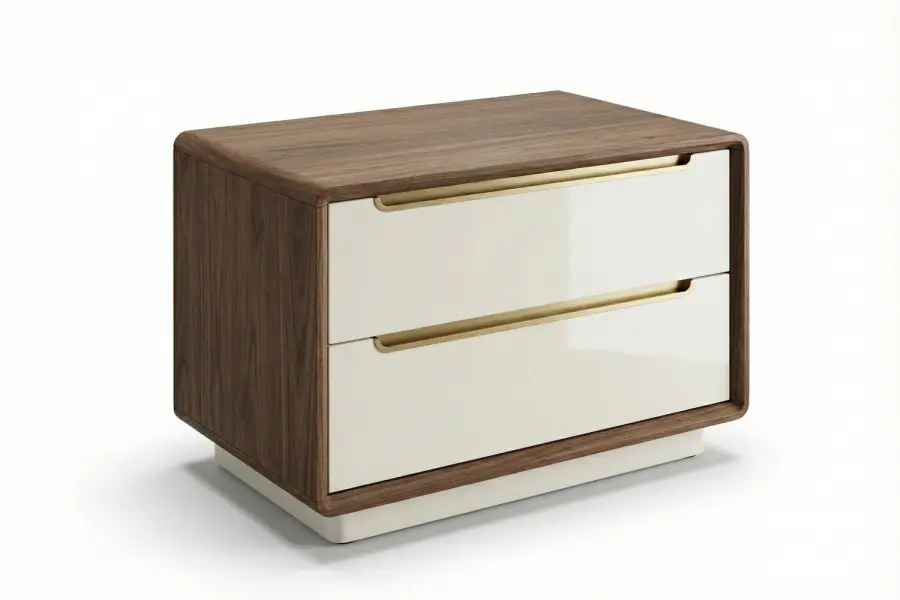 Lusso Nightstand - Lusso Nightstand — Custom Mid-Century