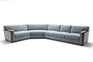 Magenta Sectional combines deep cushioned comfort with customizable modular design and premium hardwood finishes for elegant, versatile interiors.