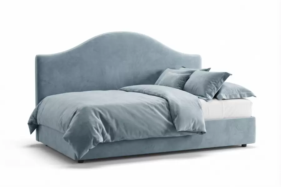 Magnolia Daybed - Custom Upholstered Camel back Daybed 