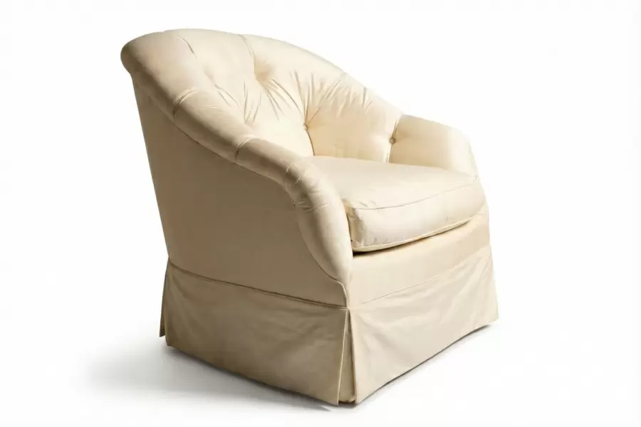 Marshall Field Chair - Custom Tufted and Skirted Chair