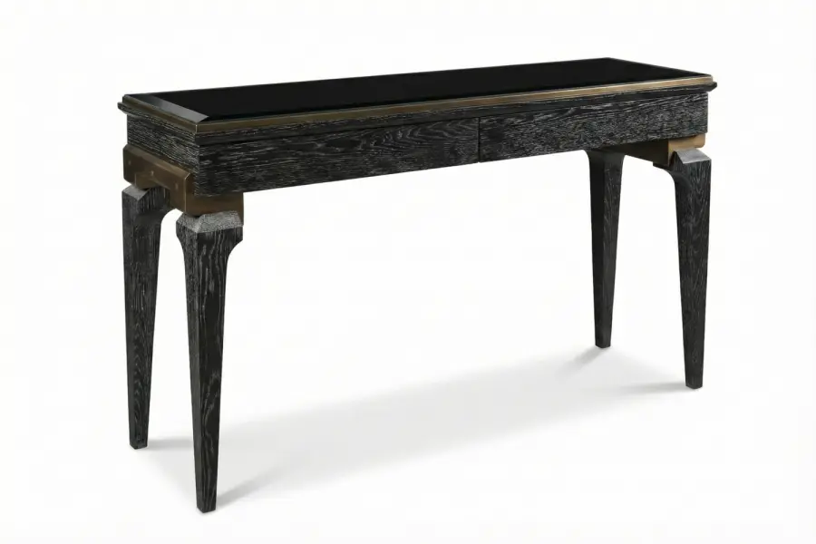 Michelle Console Table - Michelle Console — Custom Glass & Bronze