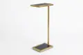 Thumbnail Image - Potter Sofa Table — Black Glass & Gold Leaf