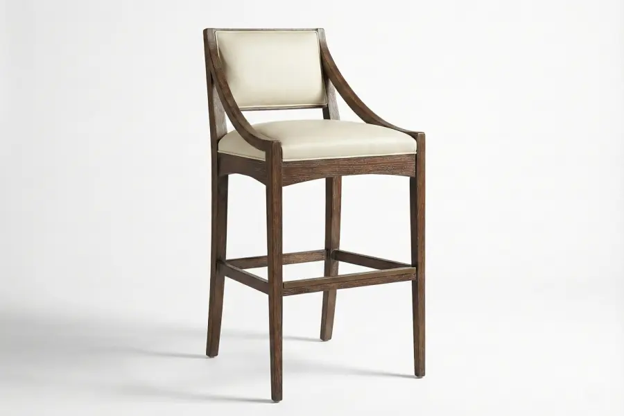 Quincy Barstool - Quincy Barstool — Custom Wood Frame for Kitchen & Home Bar