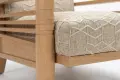 Thumbnail Image - custom wood framed club chair in white oak and upholstery