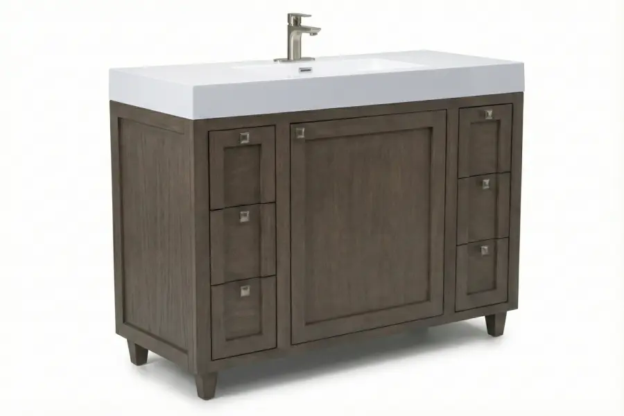Skillman Bathroom Vanity - Skillman Vanity — Custom Shaker Design