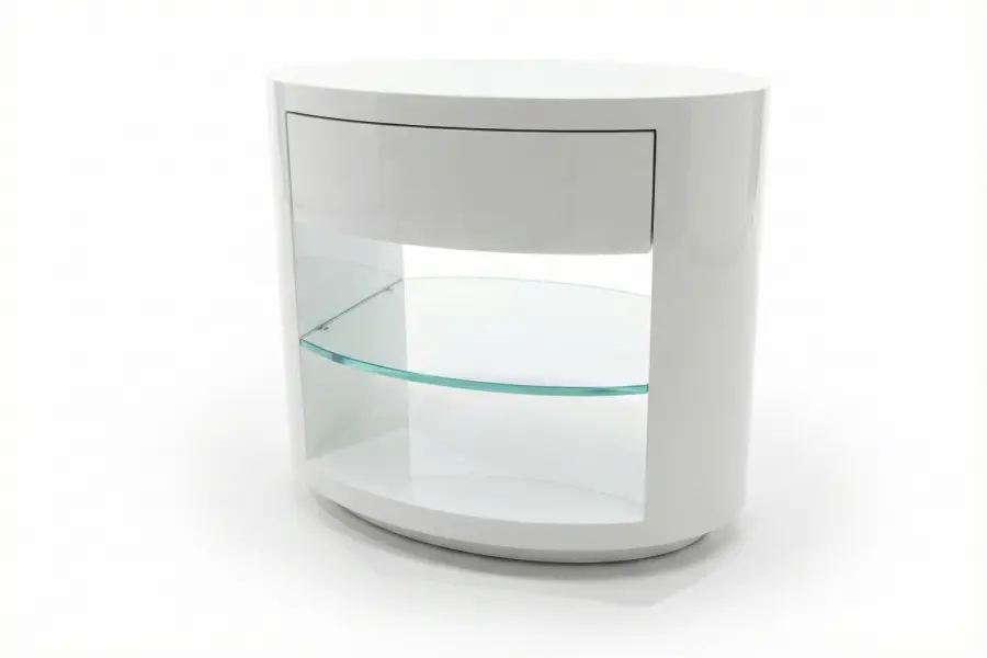 Sloan Nightstand - Sloan Nightstand — Custom Oval Design