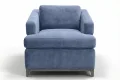 Thumbnail Image - Custom upholstered chair with t cushion seat 
