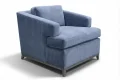 Thumbnail Image - Custom upholstered chair with t cushion seat 