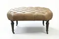 Thumbnail Image - Van Dam Tufted Leather Ottoman