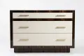 Thumbnail Image - Custom macassar and leather nightstand
