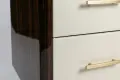 Thumbnail Image - Custom macassar and leather nightstand