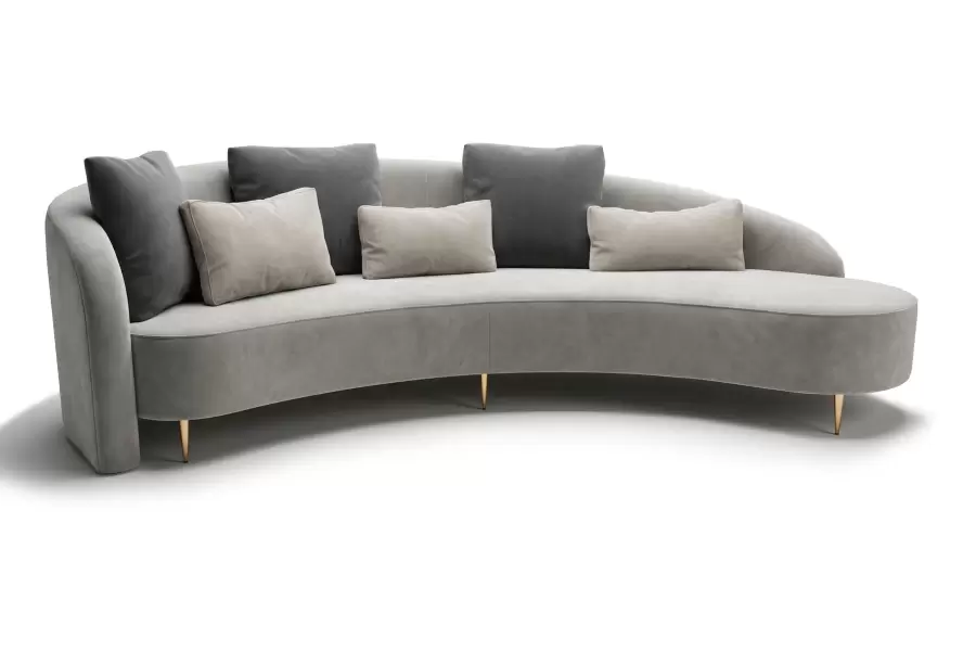 Whitney Sofa - CUSTOM CURVED SOFA